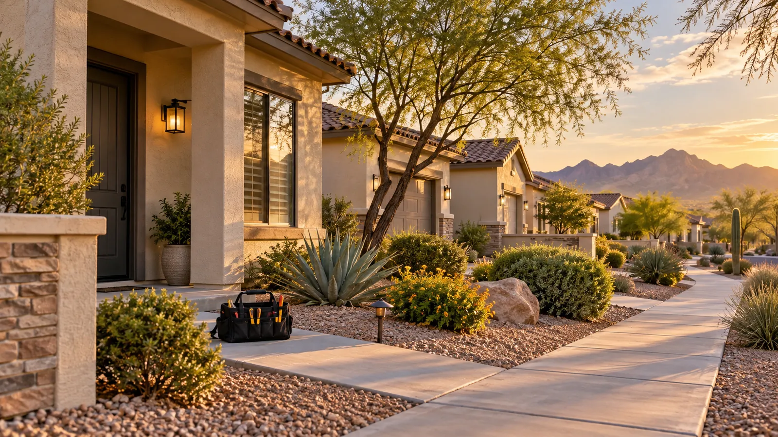 Illustrative Arizona residential neighborhood