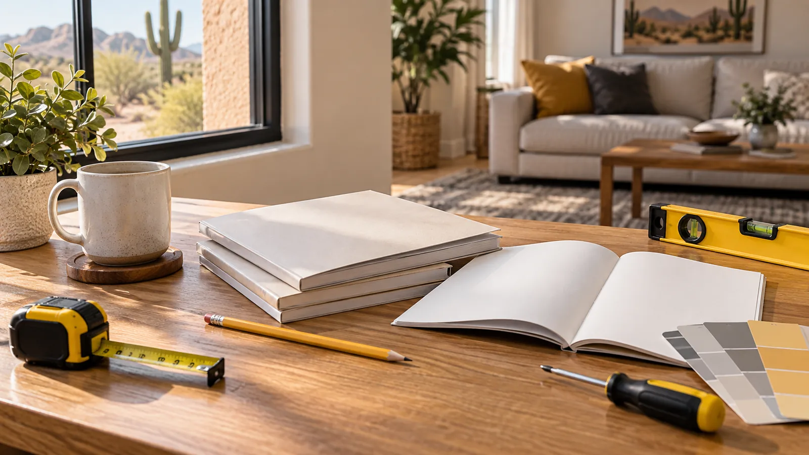 Illustrative home repair guides and tools