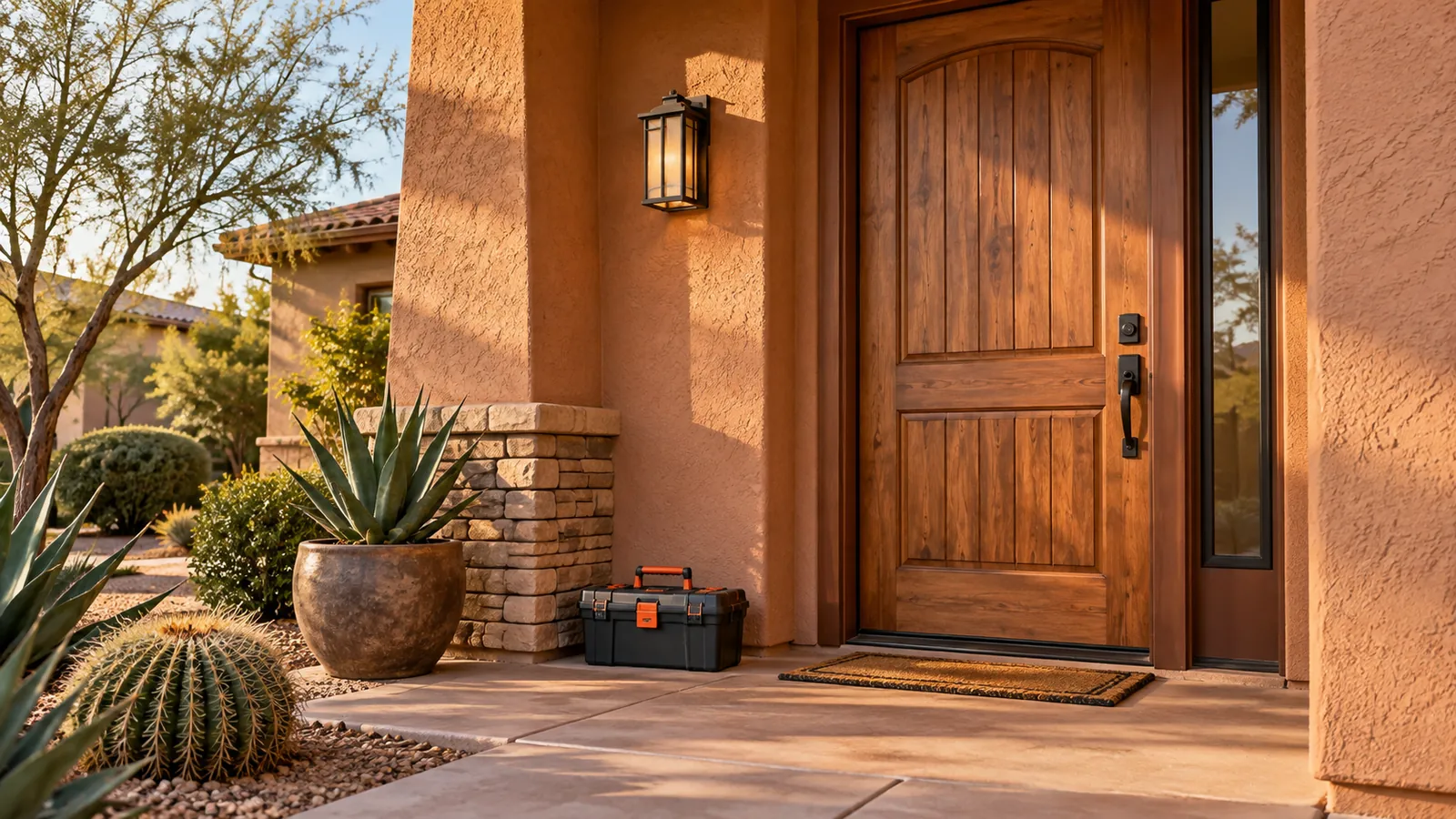 Illustrative Arizona home repair scene