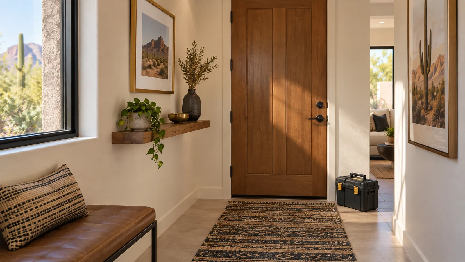 Illustrative Arizona home repair scene