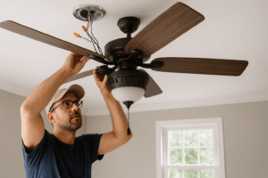 Read more about the article Ceiling Fan Installation 101: What Every Homeowner Needs to Know