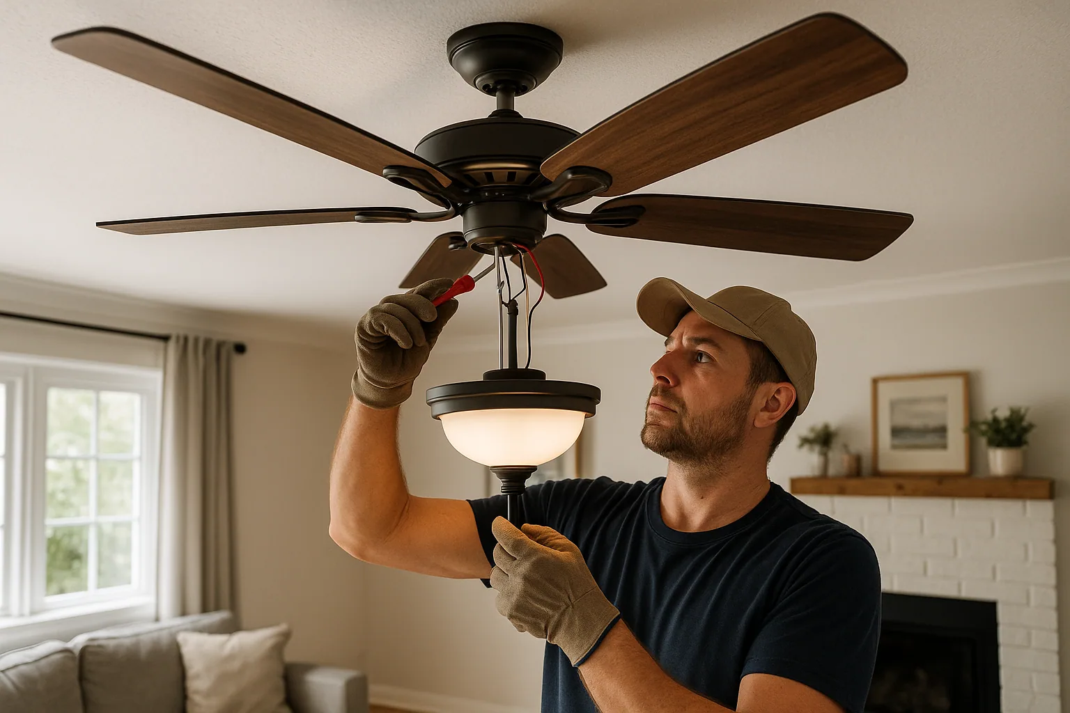 You are currently viewing Transform Your Space: How a Handyman Can Make the Perfect Ceiling Fan Installation